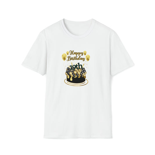 Happy 19th Birthday Gift Mug, Coffee Cup, Unisex Softstyle T-Shirt, Men, Women